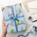 Buscar paracaídas papel de regalo Pájaros