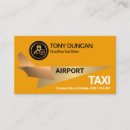 Buscar piloto privado tarjetas de visita Taxi