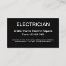 Buscar electricista tarjetas de visita Eléctrico