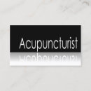 Buscar acupuntura tarjetas de visita Moderno