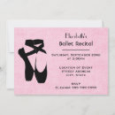 Buscar silueta de la bailarina invitaciones Ballet