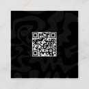 Buscar black and white tarjetas de visita Código qr