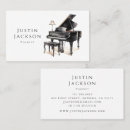 Buscar pianista tarjetas de visita Mínimo