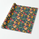 Buscar fruta exótica papel de regalo Tropical
