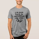 Buscar coartada camisetas Divertido