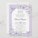Buscar púrpura invitaciones quinceañera Para niños