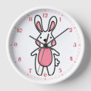 Buscar conejo blanco relojes de pared Lindo