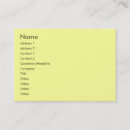 Buscar amarillo claro tarjetas de visita Profesional