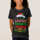 Buscar bibliotecario camisetas Santa