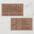 Buscar flores en su pelo tarjetas de visita Clientes