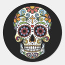 Buscar dia de los muertos pegatinas Floral