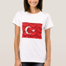 Buscar bandera turca camisetas Rojo
