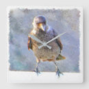 Buscar cuervo relojes de pared Silueta