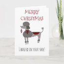 Buscar del del caniche tarjetas de navidad Humor