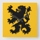 Buscar león relojes de pared Emblema