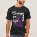 Buscar epilepsy awareness camisetas Púrpura
