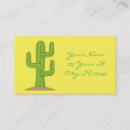 Buscar árido tarjetas de visita Cactus