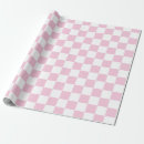 Buscar rosa y blanco papel de regalo A cuadros
