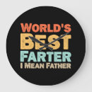 Buscar día del padre relojes de pared Divertido