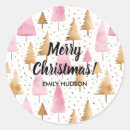 Buscar gold christmas tree pegatinas Rosa