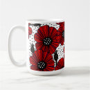 Buscar amapolas rojas tazas Flores