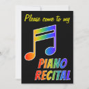 Buscar nota musical invitaciones Recital de piano