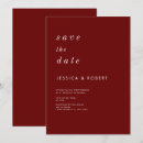 Buscar rojo y blanco boda invitaciones Minimalista