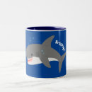 Buscar gran tiburón blanco tazas Pescar