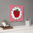 Buscar manzana roja relojes de pared Rojo