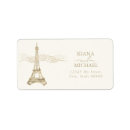 Buscar la torre eiffel boda pegatinas Vintage