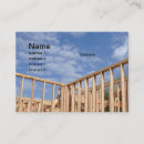 Buscar nueva casa tarjetas de visita Construcción