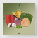 Buscar verduras relojes de pared Comida
