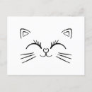 Buscar cara del gato postales General y unisex