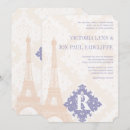 Buscar torre eiffel del vintage invitaciones Invitados