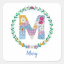 Buscar letras florales pegatinas Inicial