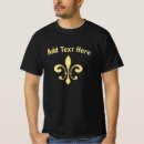 Buscar fleur de lis camisetas Oro