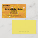 Buscar amarillo retro tarjetas de visita Floral