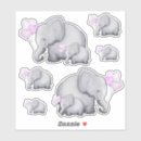Buscar elefante rosado corazon pegatinas Bebé