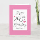 Buscar 40 años tarjetas Hija