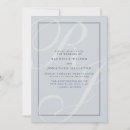 Buscar tipografía simple invitaciones Azul