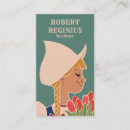Buscar holandés tarjetas de visita Tulipanes