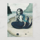 Buscar sirena postales Acuarela