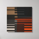 Buscar rayas negras lienzos Naranja