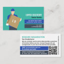 Buscar mensajero tarjetas de visita Servicio de entrega