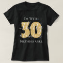 Buscar treinta camisetas Equipo de cumpleaños