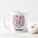 Buscar 50 años de cumpleaños tazas Feliz 50° cumpleaños