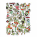 Buscar retro zombie pegatinas Vintage
