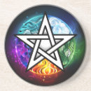 Buscar wiccan posavasos Pentáculo