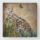 Buscar leopardo relojes de pared jungla