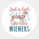 Buscar del dachshund pegatinas Para ella